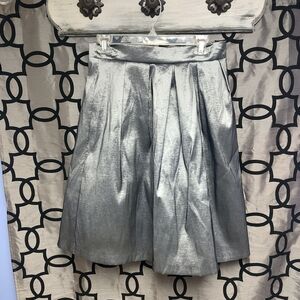 Chetta B Size 12 Fluffy Elegant Silver Party Skirt!